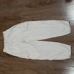 (S) BP. Nordstrom Checkered Pastel High Paperbag Waist Casual Lightweight